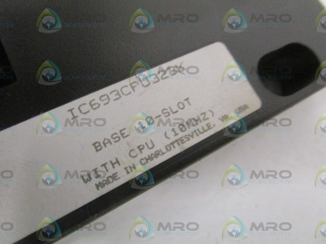GE FANUC IC693CPU323K 10 SLOT BASE *USED*