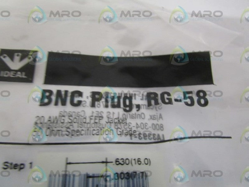 IDEAL RG-58 BNC PLUG  NSMP