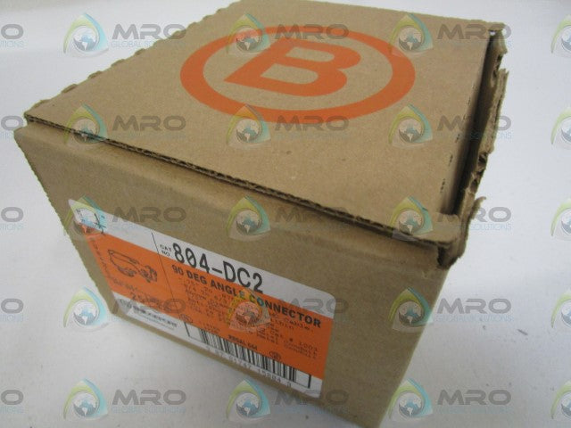 LOT OF 25 BRIDGEPORT 804-DC2 90 DEG ANGLE CONNECTOR 1/2" *NEW IN BOX*
