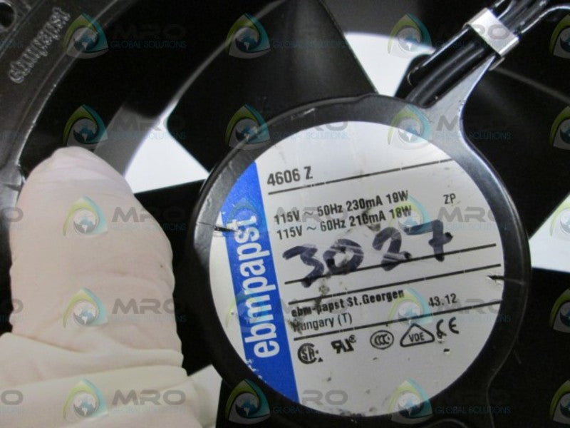 EBM PAPST AXIAL FAN 4606Z  UNMP