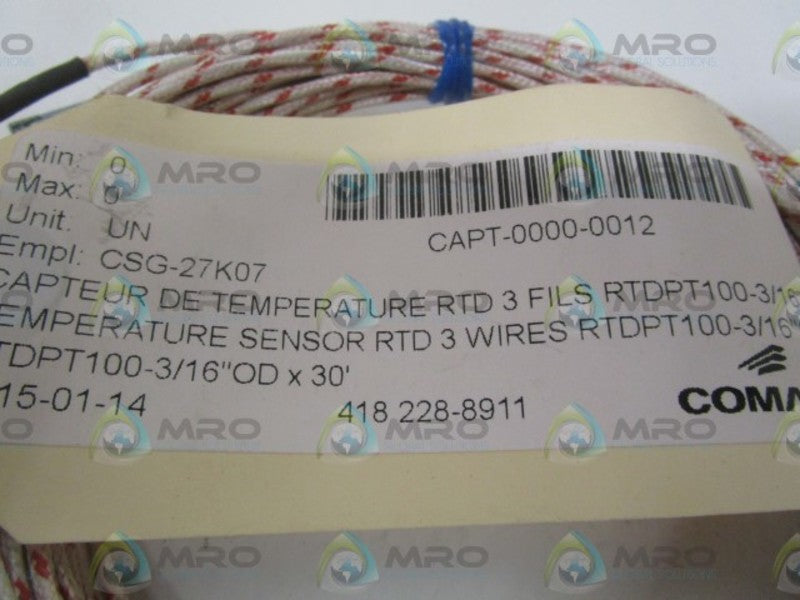 COMACT CAPT-0000-0012 TEMPERATURE SENSOR (AS PICTURED)  NSNP
