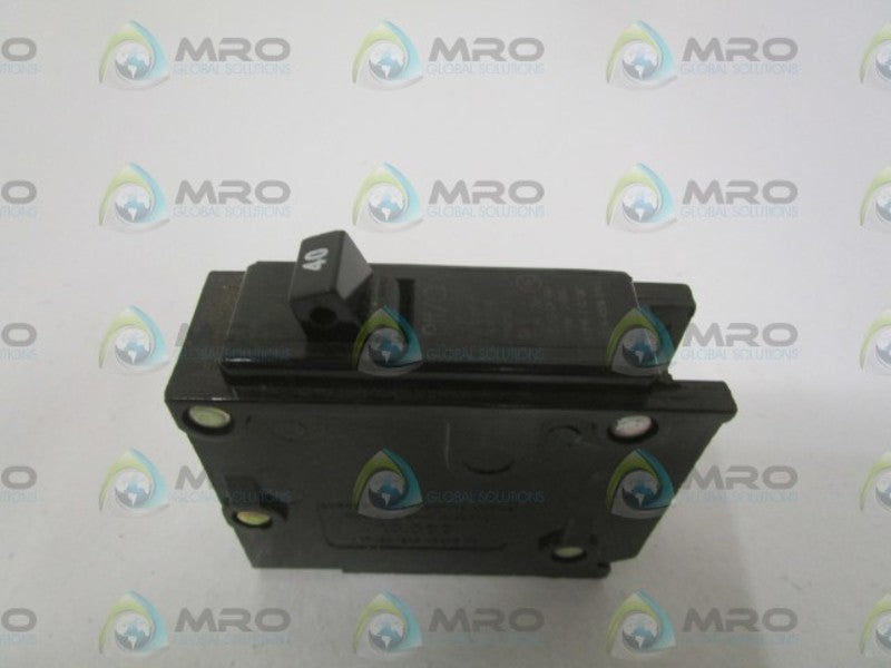 CUTLER-HAMMER BR140 CIRCUIT BREAKER 40AMP  UNMP