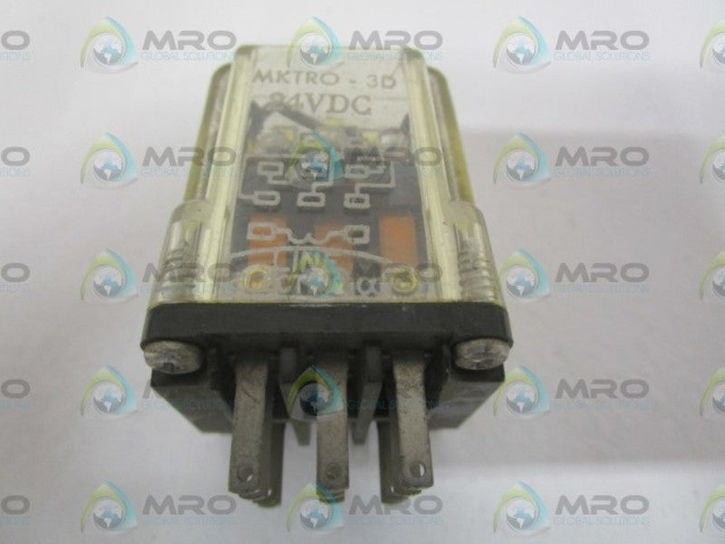 LINE ELECTRIC CO. MKTRO-3D RELAY 24VDC *USED*