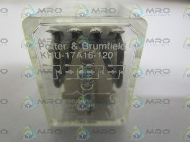 POTTER & BRUMFIELD KHU-17A16-120 RELAY 120V *NEW NO BOX*