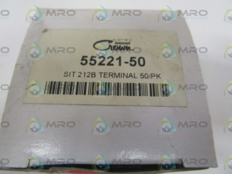 LOT OF 49 CROWN 55221-50 SIT 212B TERMINAL *NEW IN BOX*