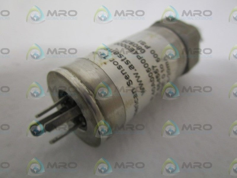 AMERICAN SENSOR TECHNOLOGY 40A00500P4E0000 PRESSURE SENSOR 0-500PSI  UNMP