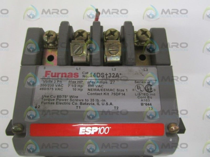FURNAS 14DS+S32A SER. B W/ 48ASB3M20 SER. B  STARTER 120/110V  UNMP