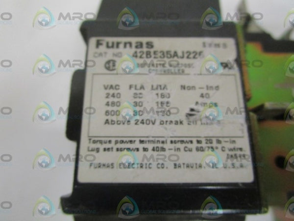 FURNAS 42BE35AJ226 SER. B MAGNETIC CONTACTOR  UNMP
