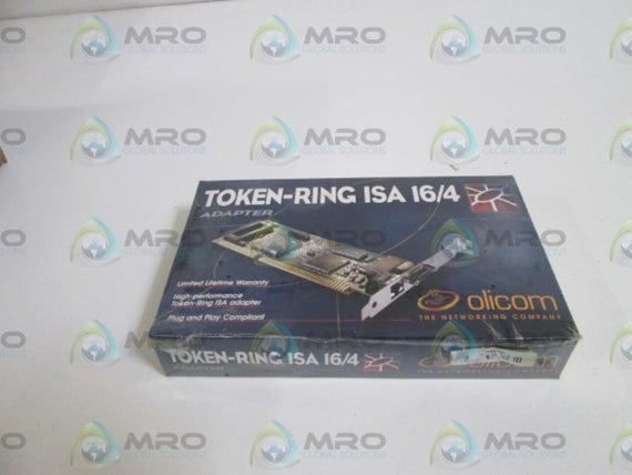 OLICOM TOKEN-RING ISA 16/4 ADAPTER OC-3118 *FACTORY SEALED*