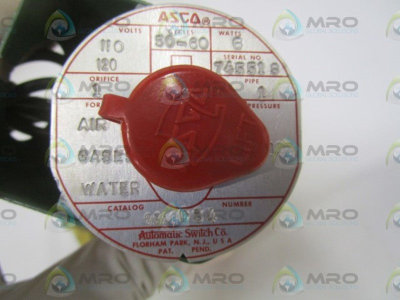 ASCO 8316C34 SOLENOID VALVE (AS PICTURED)  NSNP
