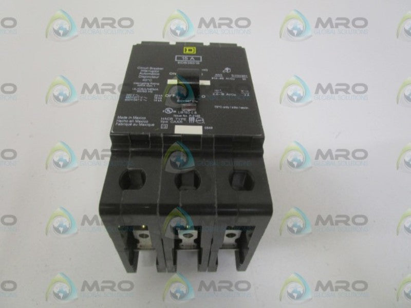 SQUARE D EDB36015 CIRCUIT BREAKER 15AMP *NEW IN BOX*