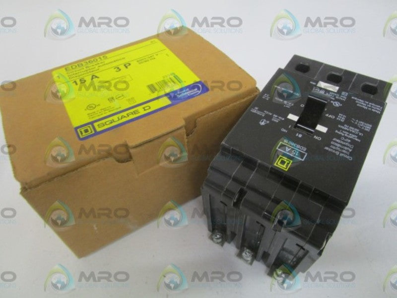 SQUARE D EDB36015 CIRCUIT BREAKER 15AMP *NEW IN BOX*