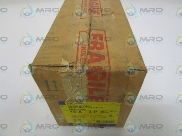 SQUARE D FA34015 CIRCUIT BREAKER 15A 480V * FACTORY SEALED *