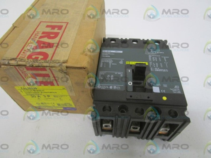 SQUARE D FAL36030 CIRCUIT BREAKER 30A (GREEN) *NEW IN BOX*