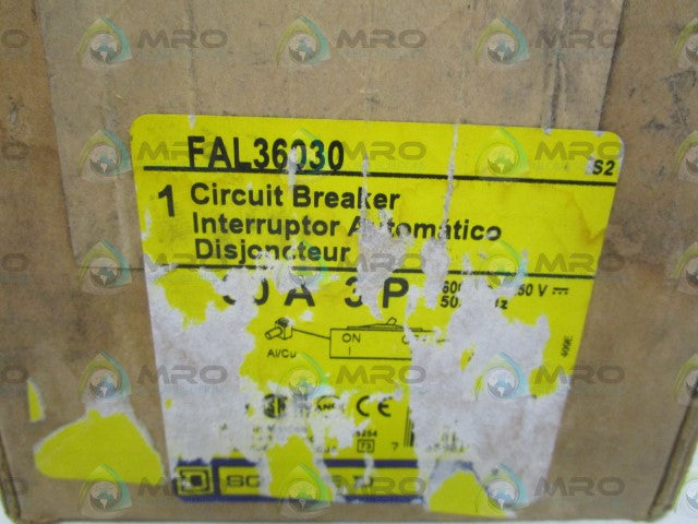 SQUARE D FAL36030 CIRCUIT BREAKER 30A *FACTORY SEALED*