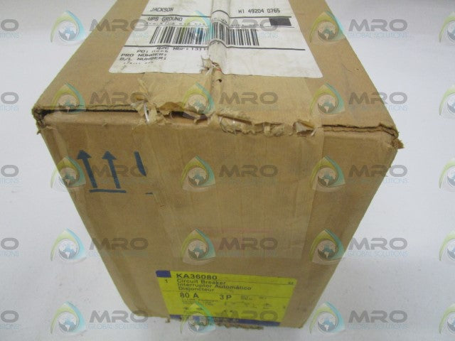 SQUARE D KA36080 CIRCUIT BREAKER 80A *FACTORY SEALED*