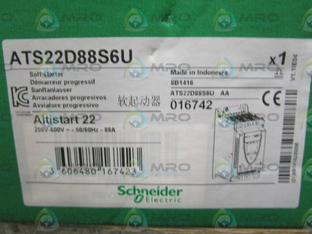 SCHNEIDER ELECTRIC ATS22D88S6U SOFT STARTER *NEW IN BOX*