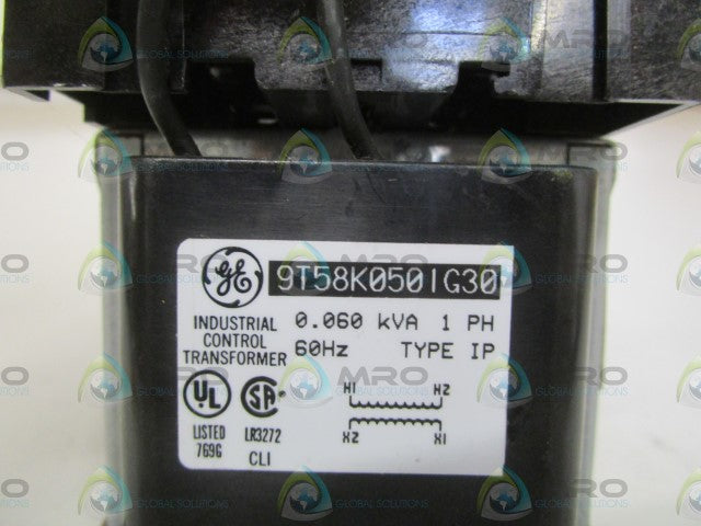 GENERAL ELECTRIC 9T58K0501G30 CONTROL TRANSFORMER *USED*