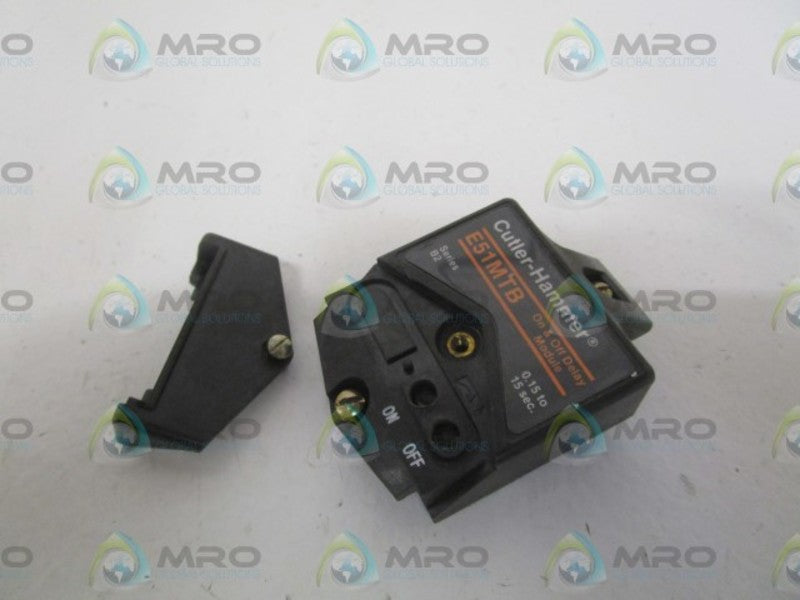 CUTLER-HAMMER E51MTB SER. B2 ON & OFF DELAY MODULE  UNMP
