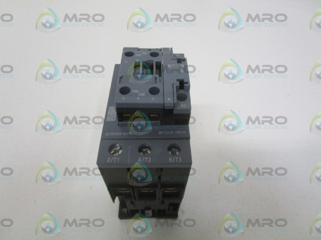 SIEMENS 3RT2038-1NB30 CONTACTOR *USED*