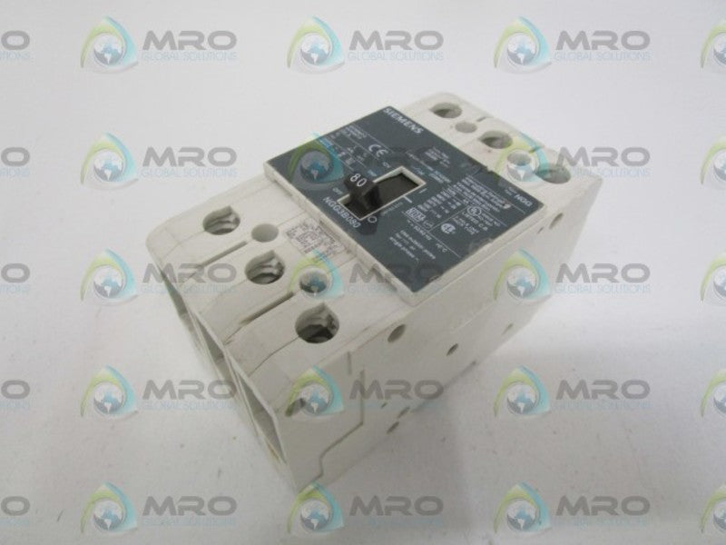 SIEMENS NGG3B080 CIRCUIT BREAKER 80AMP *NEW NO BOX*