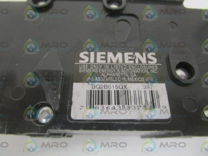 SIEMENS BQ2B015QX CIRCUIT BREAKER 15A * NEW NO BOX *