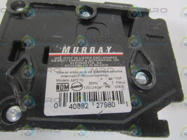 MURRAY MP270 CIRCUIT BREAKER 70A *NEW NO BOX*