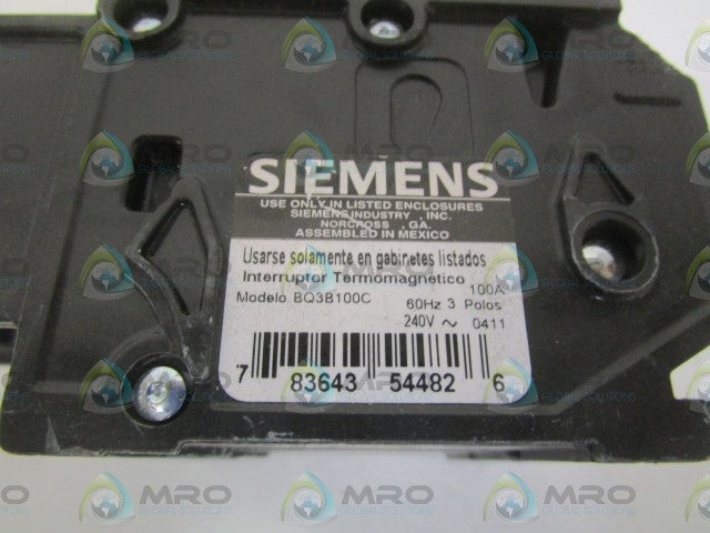 SIEMENS BQ3B100C 100A *NEW NO BOX*