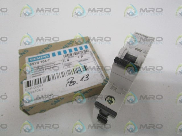 SIEMENS 5SY4104-7 CIRCUIT BREAKER *NEW IN BOX*