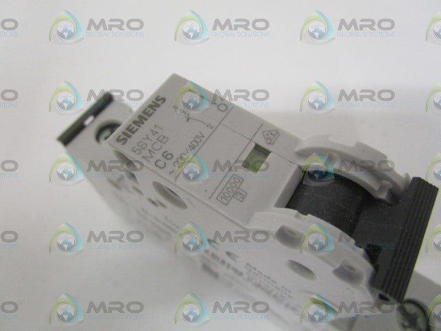 SIEMENS 5SY4106-7 CIRCUIT BREAKER 6A *NEW IN BOX*