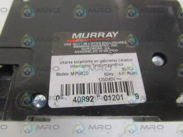 MURRAY MP3020 CIRCUIT BREAKER 30-20A *NEW NO BOX*