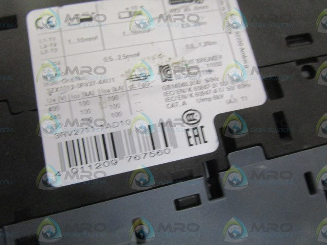 SIEMENS 3RV2711-1AD10 (AS PICTURED) *NEW NO BOX*