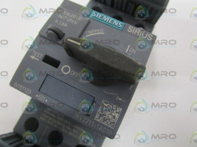 SIEMENS 3RV2711-1AD10 (AS PICTURED) *NEW NO BOX*
