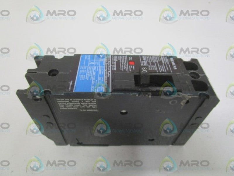 SIEMENS ED62B080 CIRCUIT BREAKER 80A *NEW NO BOX*