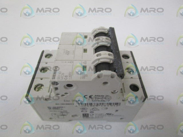 SIEMENS 5SY4306-7 CIRCUIT BREAKER 400V *NEW NO BOX*