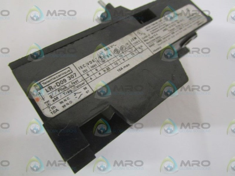 TELEMECANIQUE LR3-D09307 OVERLOAD RELAY 2,5-1,6A  UNMP