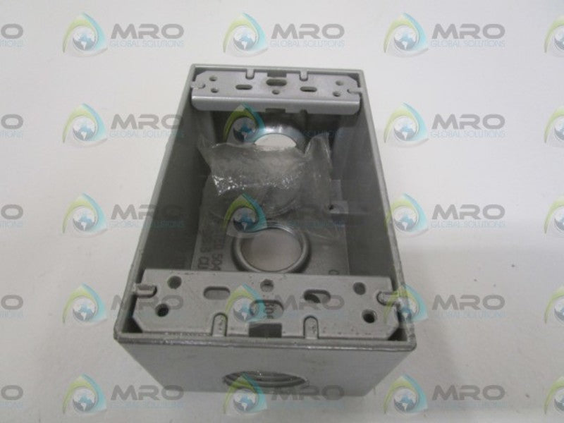 B-75 ONE GANG OUTLET BOX THREE 3/4" HOLES  NSMP