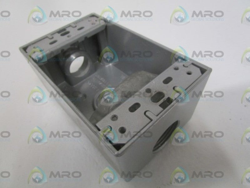 B-75 ONE GANG OUTLET BOX THREE 3/4" HOLES  NSMP