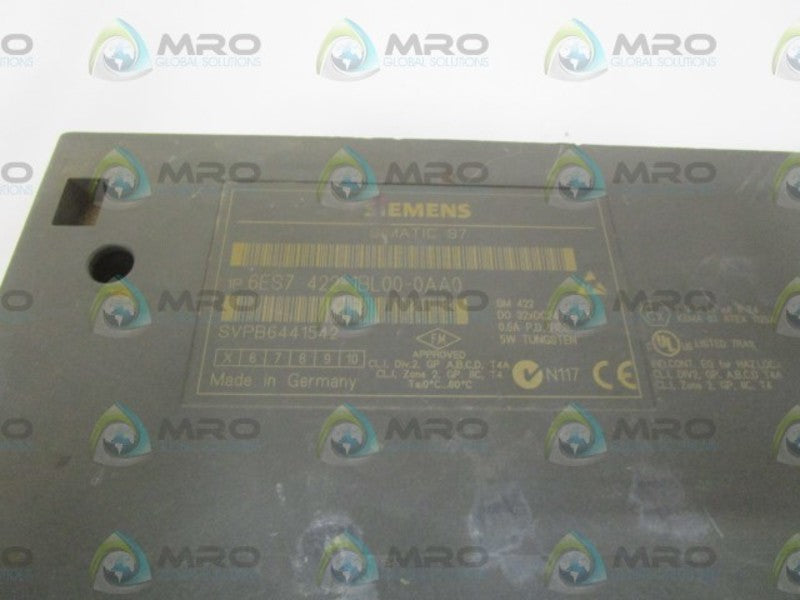 SIEMENS 6ES7 422-1BL00-0AA0 OUTPUT MODULE *USED*