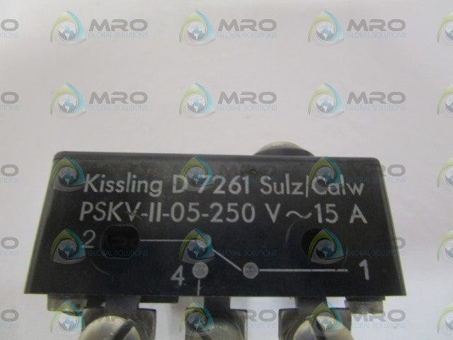 KISSLING PSKV-II-05-250 LIMIT SWITCH *USED*