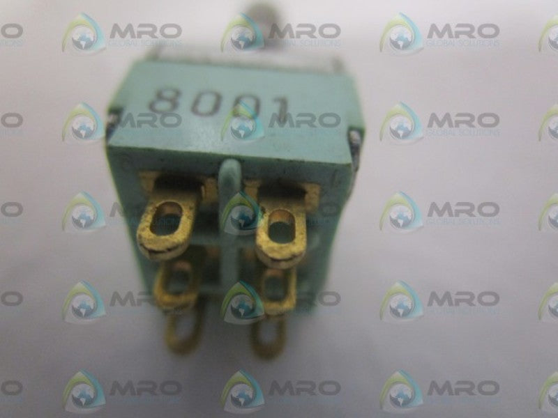 ALCO SWITCH MTL-206PA TOGGLE SWITCH LOCK-IN  UNMP