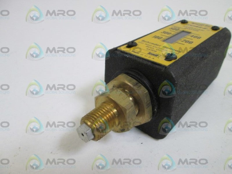 SCHRADER BELLOWS HYDRUALIC GAUGE 0-500 PSIG  NSNP