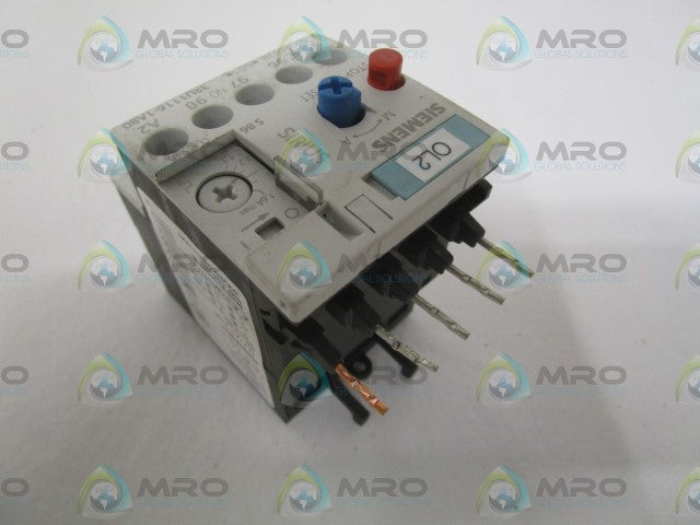SIEMENS 3RU1116-1AB0 OVERLOAD RELAY 1.1-1.6A *USED*