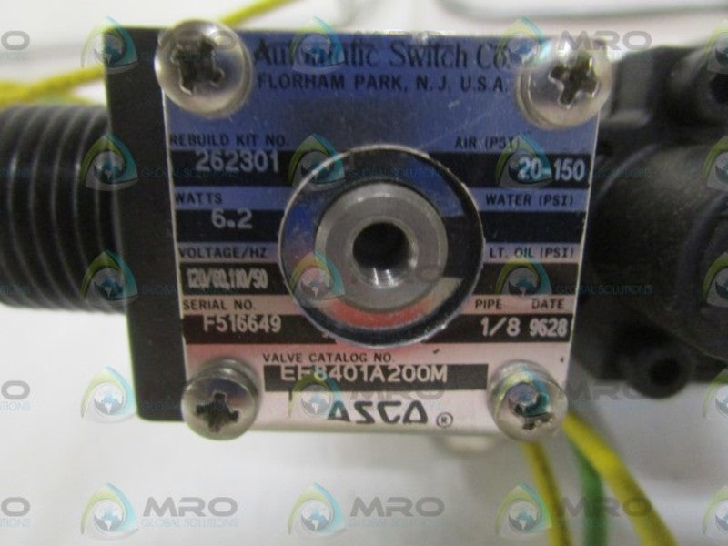 ASCO EF8401A200M SOLENOID VALVE (AS PICTURED)  NSNP