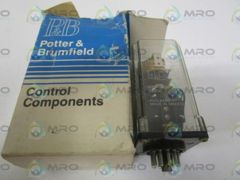 POTTER & BRUMFIELD KBP-11DG-24 RELAY 24VDC *NEW IN BOX*