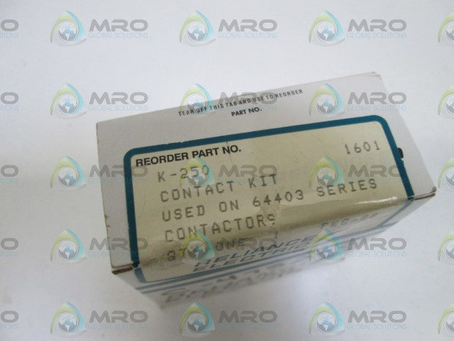 RELIANCE ELECTRIC CONTACT KIT K-250 *NEW IN BOX*