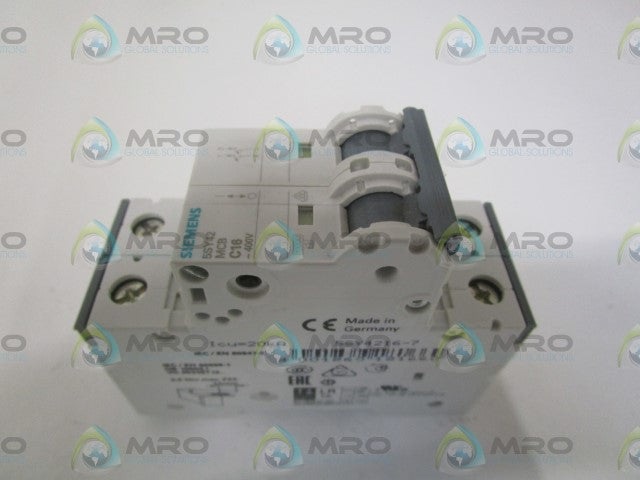 SIEMENS 5SY4216-7 CIRCUIT BREAKER 440V (CHIPPED) *NEW NO BOX*