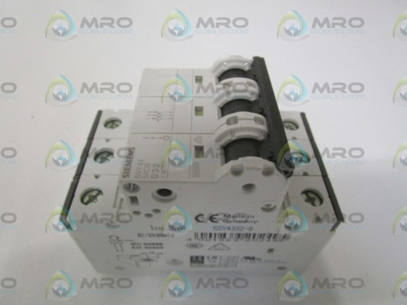SIEMENS 5SY4332-8 CIRCUIT BREAKER 400V *NEW NO BOX*