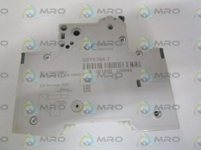 SIEMENS 5SY5204-7 CIRCUIT BREAKER 400V *NEW NO BOX*