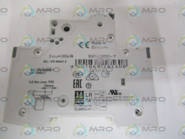 SIEMENS 5SY4202-7 CIRCUIT BREAKER 400V *NEW NO BOX*